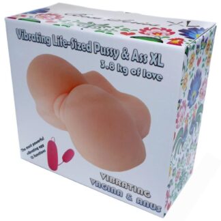 Masturbator-Vibrating Life-Sized Pussy & Ass XL